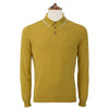 Kirkwell Ochre Long Sleeve Knitted Shirt