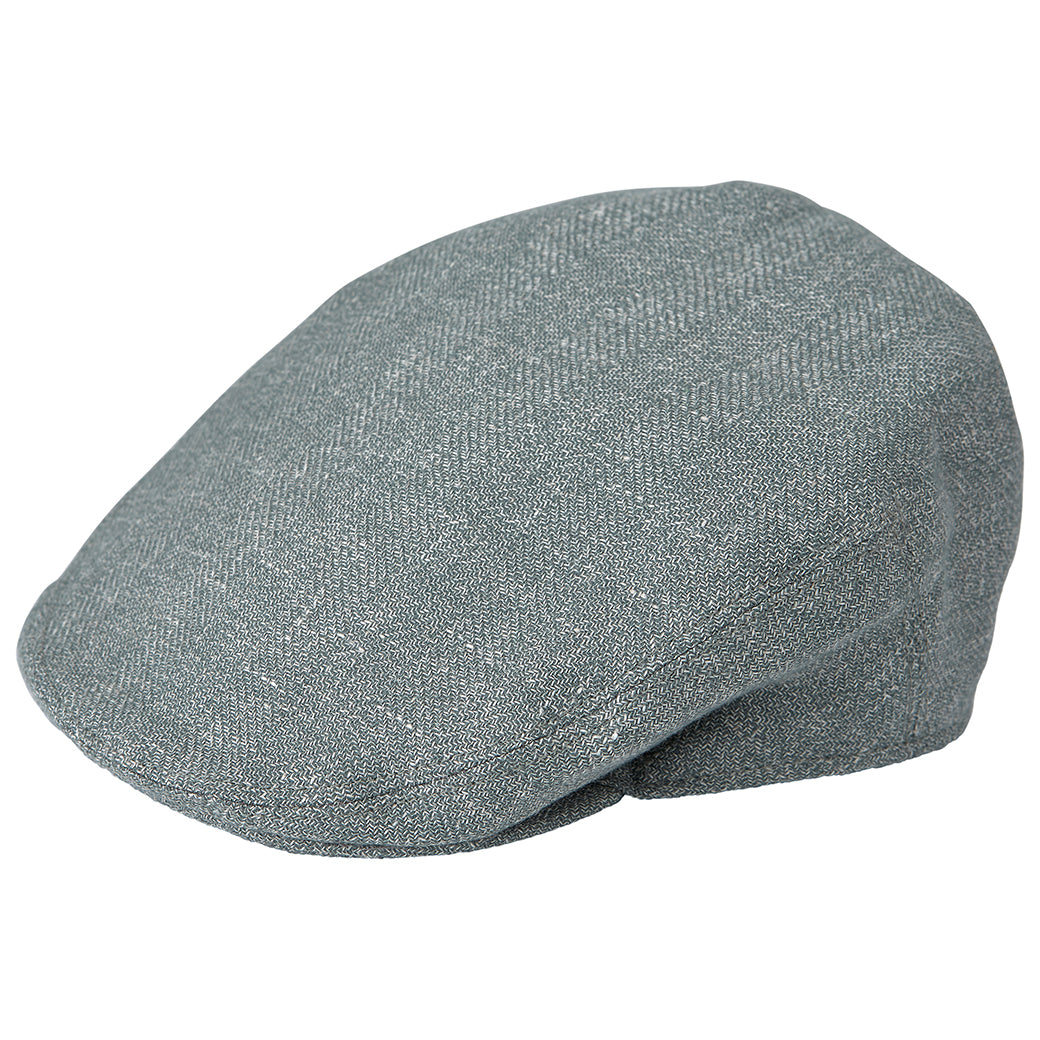 Heydon Mint Green Hopsack Flat Cap