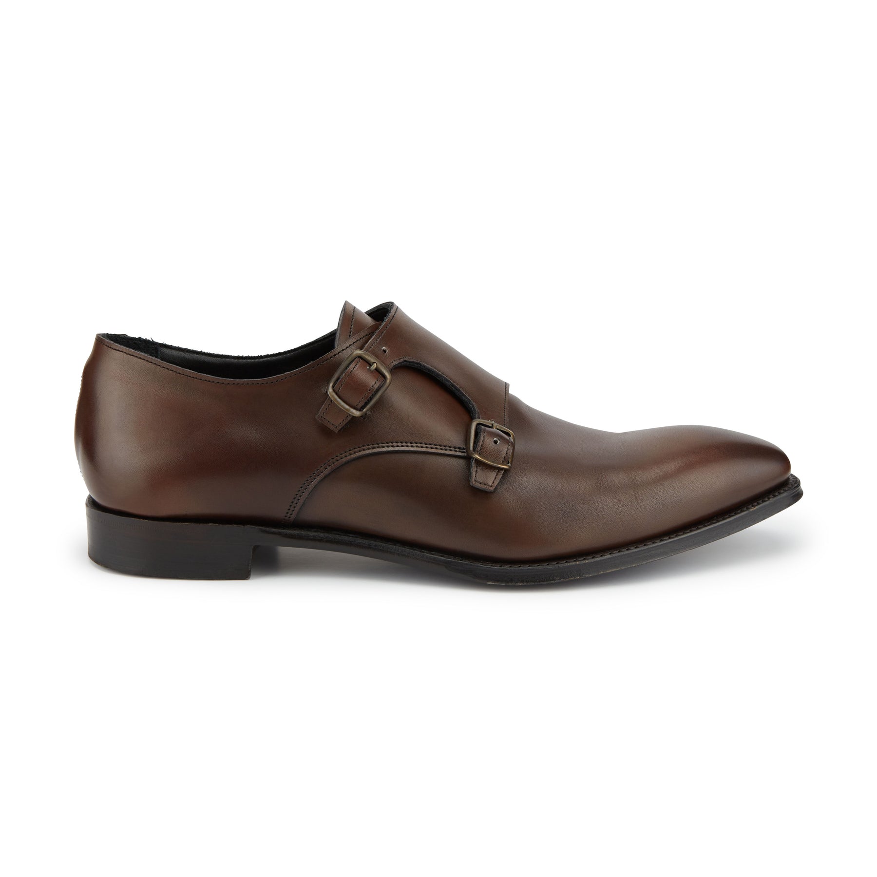 Sylvester Brown Double Monk Shoe - Main Image