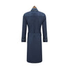 Navy Brushed Twill Dressing Gown