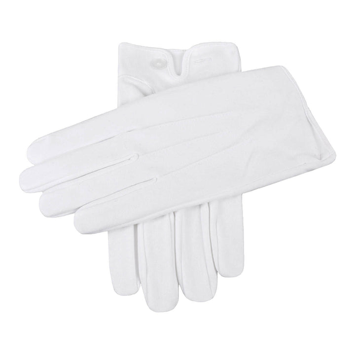 White Tie Cotton Dress Gloves