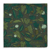 Green Botanic Printed Silk Pocket Square