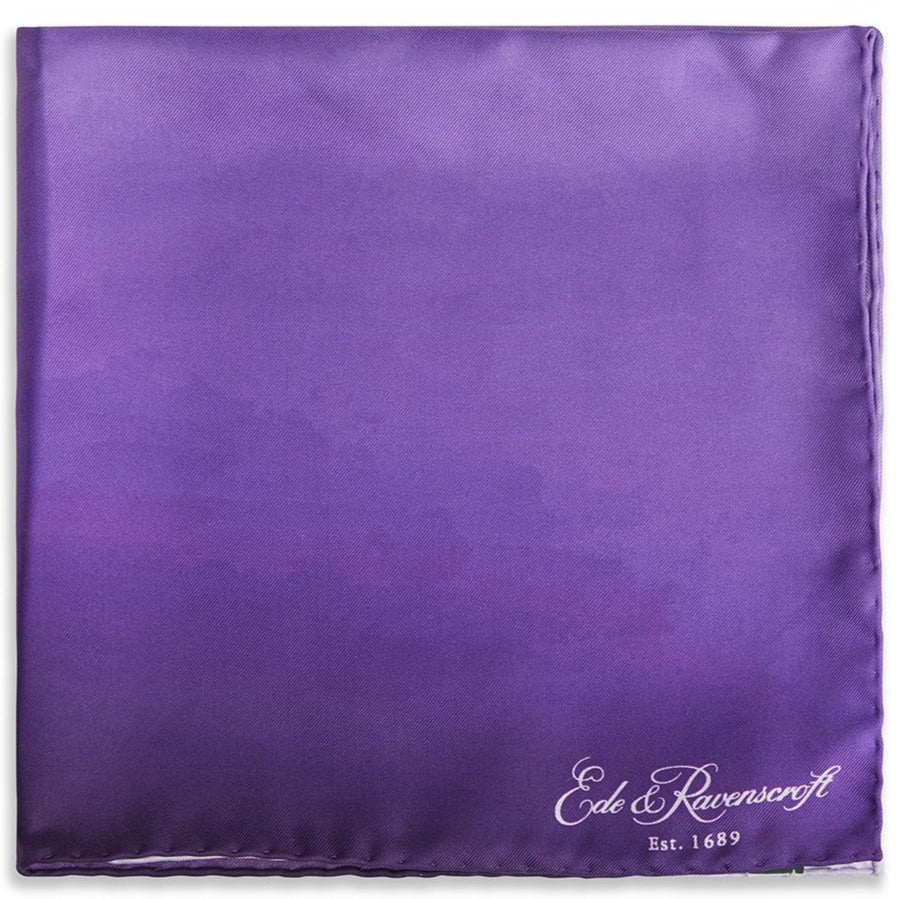 Purple Watercolour Pocket Square