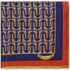Red and Navy Palace Gate Palm Pocket Square