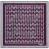 Purple and Silver Palace Gate Palm Pocket Square