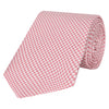 Pink Micro Houndstooth Woven Silk Tie