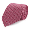 Pink Basketweave Dash Woven Silk Tie