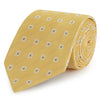 Yellow Diamond Hopsack Woven Silk Tie