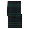 Green and Navy Tartan Cashmere Scarf
