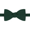 Green Grosgrain Silk Cotton Bow Tie