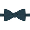 Teal Grosgrain Silk Cotton Bow Tie