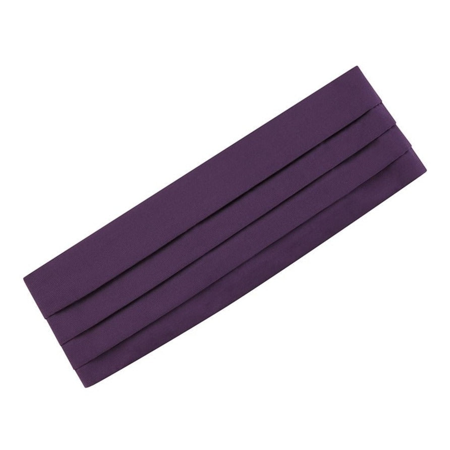 Purple Grosgrain Cummerbund