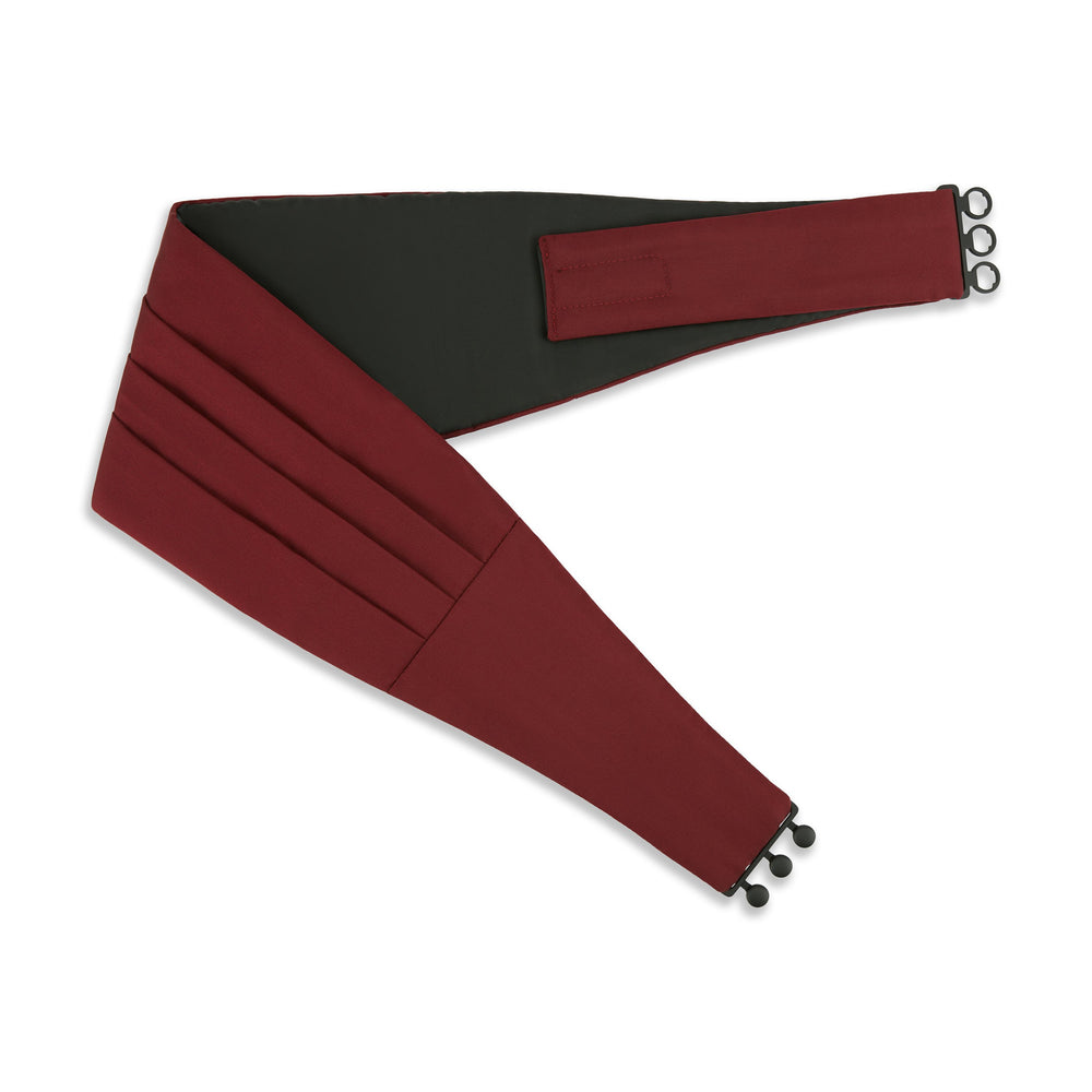 Burgundy Barathea Silk Cummerbund