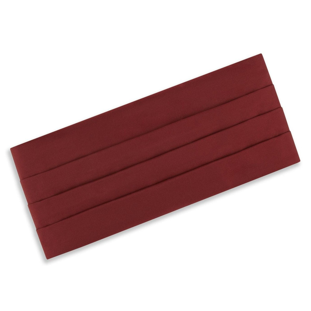 Burgundy Barathea Silk Cummerbund