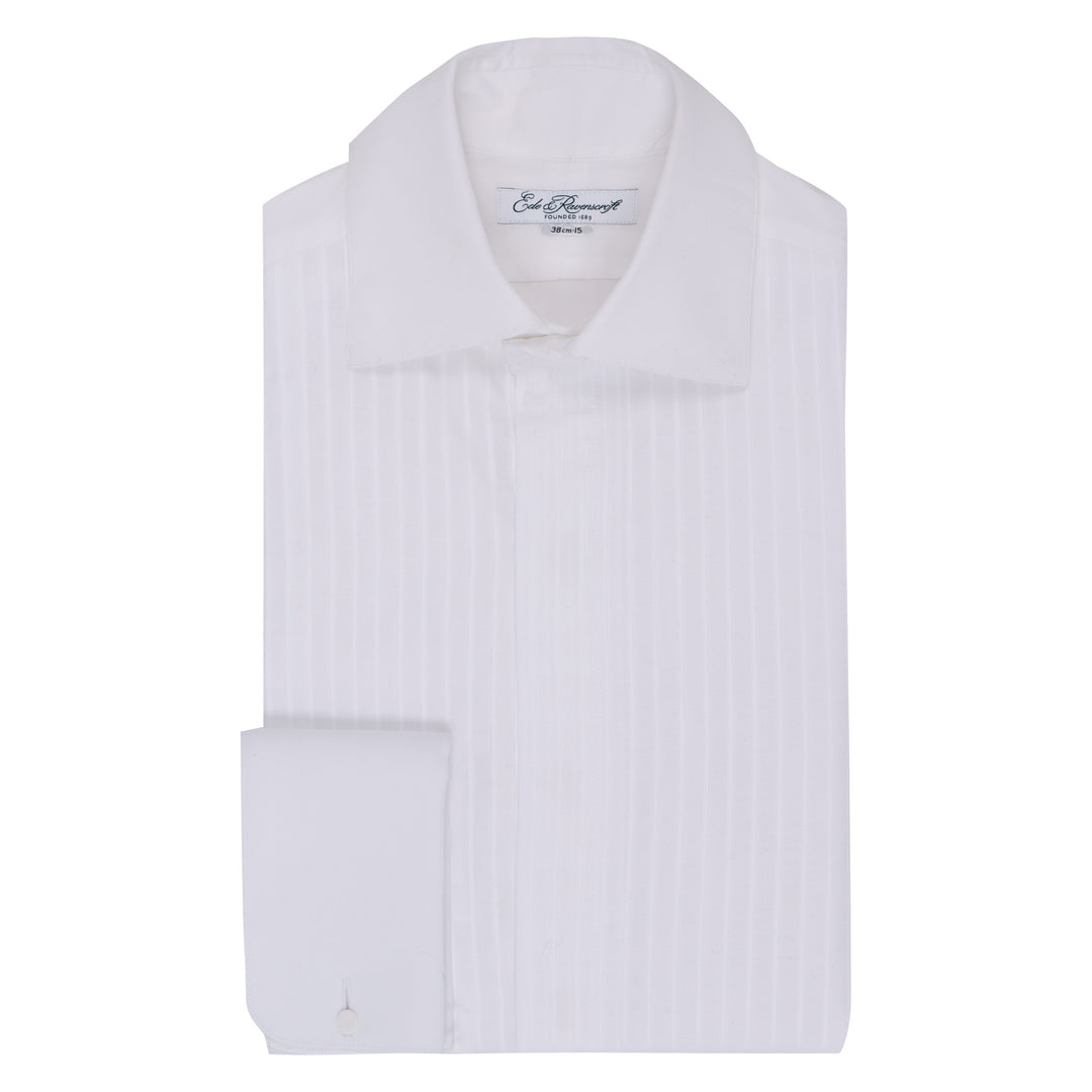 Pleat dress shirt - White