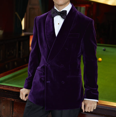 Davenant Purple Velvet Jacket