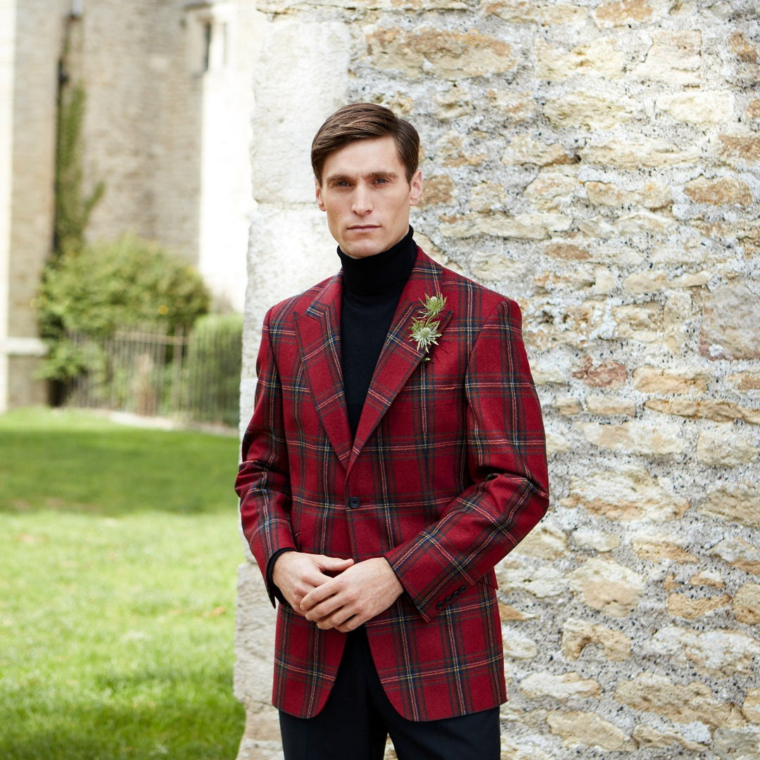 Faulkner Red Tartan Wool Jacket1