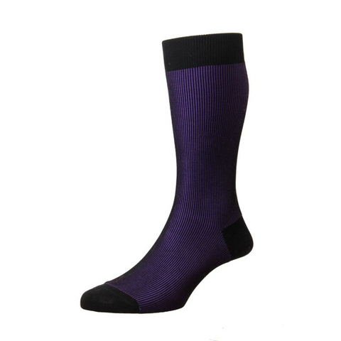 Santos Purple Mercerised Cotton Socks